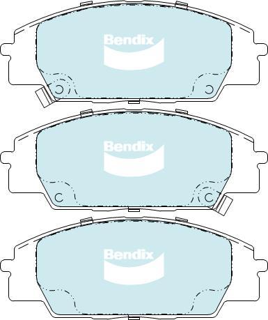 BENDIX DB1452 GCT - Bremžu uzliku kompl., Disku bremzes autodraugiem.lv