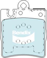 BENDIX DB1457 GCT - Bremžu uzliku kompl., Disku bremzes autodraugiem.lv