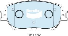 BENDIX DB1462 MKT - Bremžu uzliku kompl., Disku bremzes autodraugiem.lv