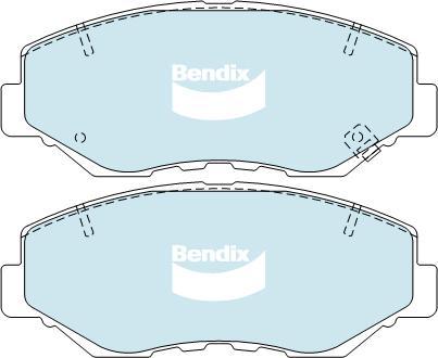 BENDIX DB1481 4WD - Bremžu uzliku kompl., Disku bremzes autodraugiem.lv