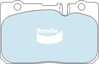 BENDIX DB1421 GCT - Bremžu uzliku kompl., Disku bremzes autodraugiem.lv