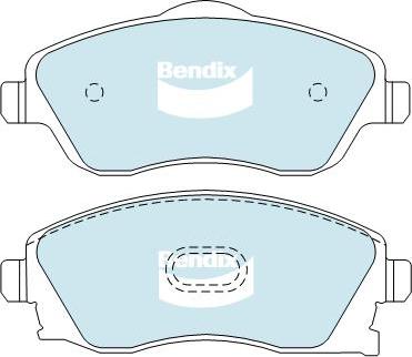 BENDIX DB1471 GCT - Bremžu uzliku kompl., Disku bremzes autodraugiem.lv