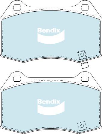 BENDIX DB1520 GCT - Bremžu uzliku kompl., Disku bremzes autodraugiem.lv