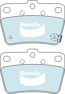 BENDIX DB1680 4WD - Bremžu uzliku kompl., Disku bremzes autodraugiem.lv