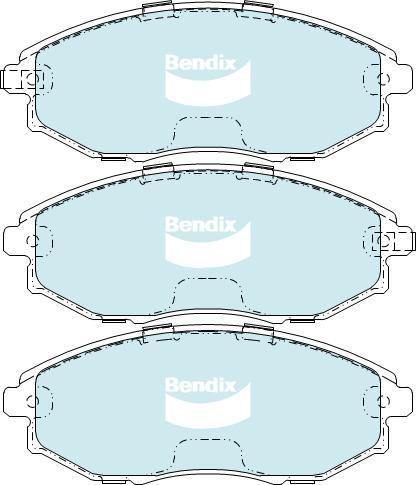 BENDIX DB1688 GCT - Bremžu uzliku kompl., Disku bremzes autodraugiem.lv