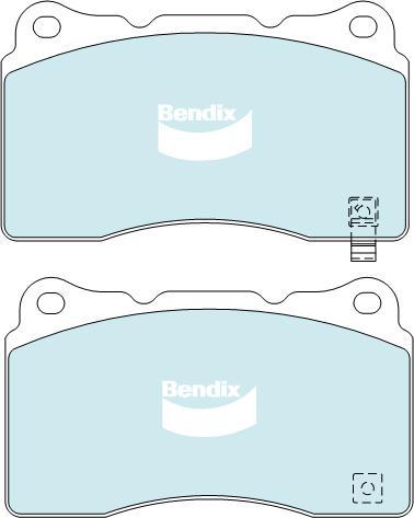 BENDIX DB1678 MKT - Bremžu uzliku kompl., Disku bremzes autodraugiem.lv