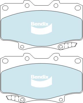 BENDIX DB1199 4WD - Bremžu uzliku kompl., Disku bremzes autodraugiem.lv