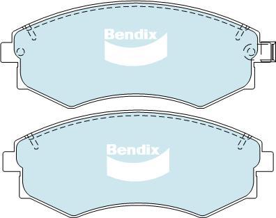 BENDIX DB1167 4WD - Bremžu uzliku kompl., Disku bremzes autodraugiem.lv