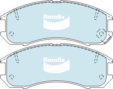 BENDIX DB1114 GCT - Bremžu uzliku kompl., Disku bremzes autodraugiem.lv