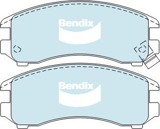 BENDIX DB1117 GCT - Bremžu uzliku kompl., Disku bremzes autodraugiem.lv