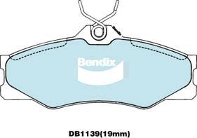 BENDIX DB1139 GCT - Bremžu uzliku kompl., Disku bremzes autodraugiem.lv