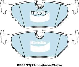 BENDIX DB1132 GCT - Bremžu uzliku kompl., Disku bremzes autodraugiem.lv