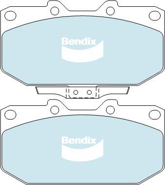 BENDIX DB1170 GCT - Bremžu uzliku kompl., Disku bremzes autodraugiem.lv