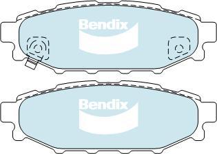 BENDIX DB1803 GCT - Bremžu uzliku kompl., Disku bremzes autodraugiem.lv