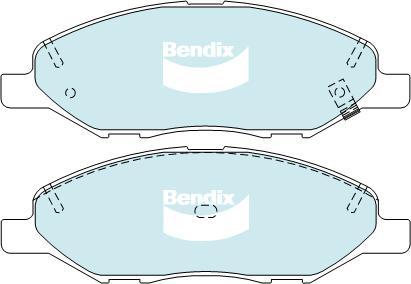 BENDIX DB1819 4WD - Bremžu uzliku kompl., Disku bremzes autodraugiem.lv