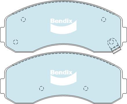 BENDIX DB1817 MKT - Bremžu uzliku kompl., Disku bremzes autodraugiem.lv