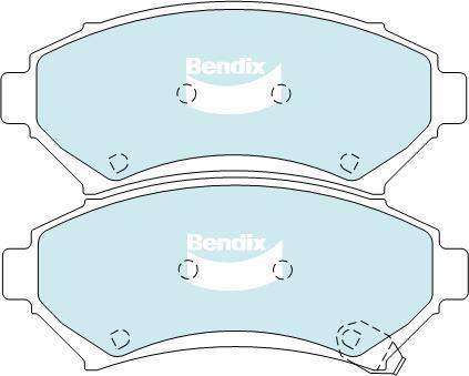 BENDIX DB1823 GCT - Bremžu uzliku kompl., Disku bremzes autodraugiem.lv