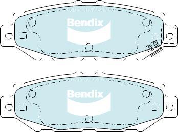 BENDIX DB1396 GCT - Bremžu uzliku kompl., Disku bremzes autodraugiem.lv