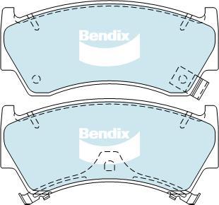 BENDIX DB1302 GCT - Bremžu uzliku kompl., Disku bremzes autodraugiem.lv