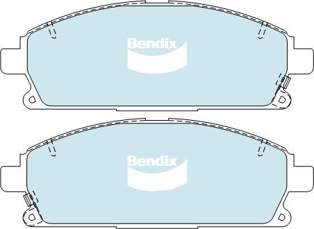 BENDIX DB1333 4WD - Bremžu uzliku kompl., Disku bremzes autodraugiem.lv