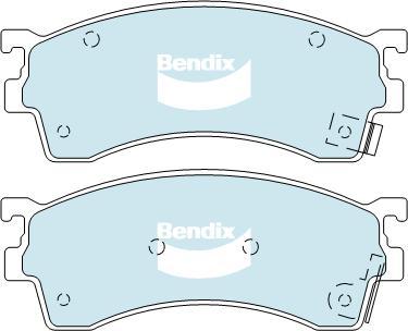 BENDIX DB1255 MKT - Bremžu uzliku kompl., Disku bremzes autodraugiem.lv