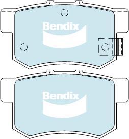 BENDIX DB1265 HD - Bremžu uzliku kompl., Disku bremzes autodraugiem.lv