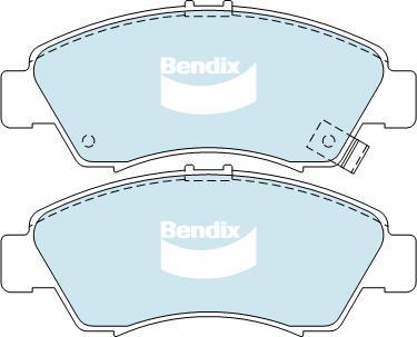 BENDIX DB1262 4WD - Bremžu uzliku kompl., Disku bremzes autodraugiem.lv