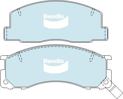 BENDIX DB1215 GCT - Bremžu uzliku kompl., Disku bremzes autodraugiem.lv