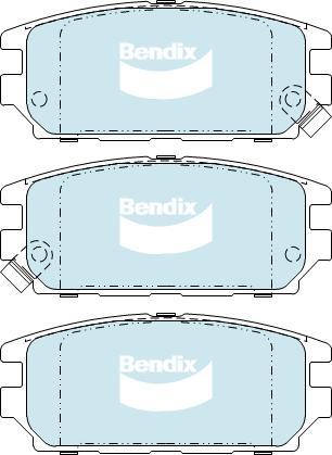 BENDIX DB1238 HD - Bremžu uzliku kompl., Disku bremzes autodraugiem.lv