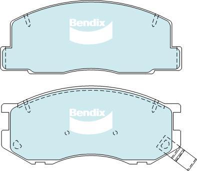 BENDIX DB1276 HD - Bremžu uzliku kompl., Disku bremzes autodraugiem.lv