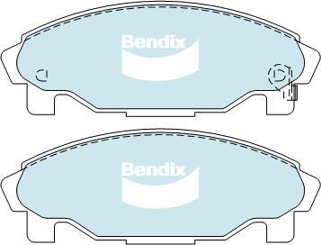 BENDIX DB1271 GCT - Bremžu uzliku kompl., Disku bremzes autodraugiem.lv