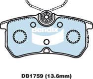 BENDIX DB1759 GCT - Bremžu uzliku kompl., Disku bremzes autodraugiem.lv