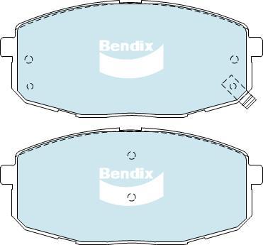 BENDIX DB1754 4WD - Bremžu uzliku kompl., Disku bremzes autodraugiem.lv