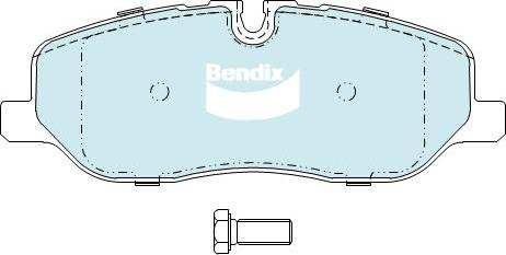 BENDIX DB1780 MKT - Bremžu uzliku kompl., Disku bremzes autodraugiem.lv