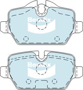 BENDIX DB1783 EURO+ - Bremžu uzliku kompl., Disku bremzes autodraugiem.lv