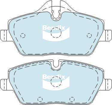 BENDIX DB1782 EURO+ - Bremžu uzliku kompl., Disku bremzes autodraugiem.lv