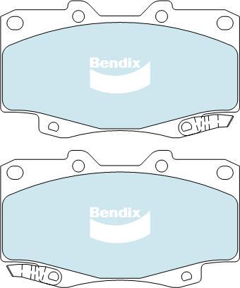 BENDIX DB1739 4WD - Bremžu uzliku kompl., Disku bremzes autodraugiem.lv