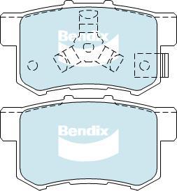 BENDIX DB1728 4WD - Bremžu uzliku kompl., Disku bremzes autodraugiem.lv