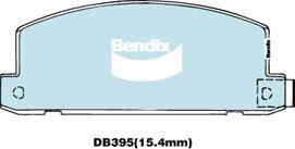 BENDIX DB395 GCT - Bremžu uzliku kompl., Disku bremzes autodraugiem.lv