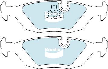 BENDIX DB296 EURO+ - Bremžu uzliku kompl., Disku bremzes autodraugiem.lv