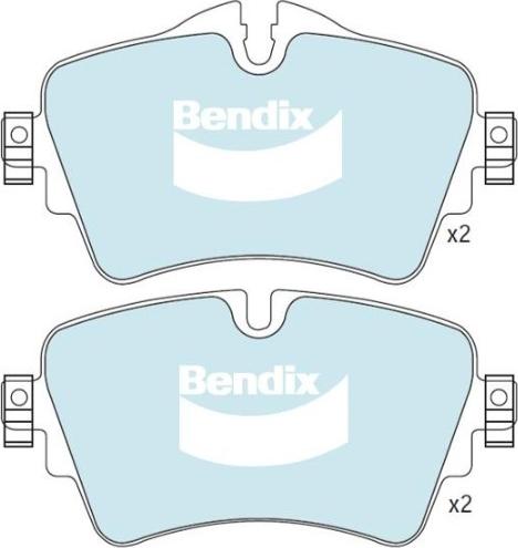 BENDIX DB2493 EURO+ - Bremžu uzliku kompl., Disku bremzes autodraugiem.lv