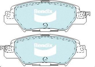 BENDIX DB2414 4WD - Bremžu uzliku kompl., Disku bremzes autodraugiem.lv