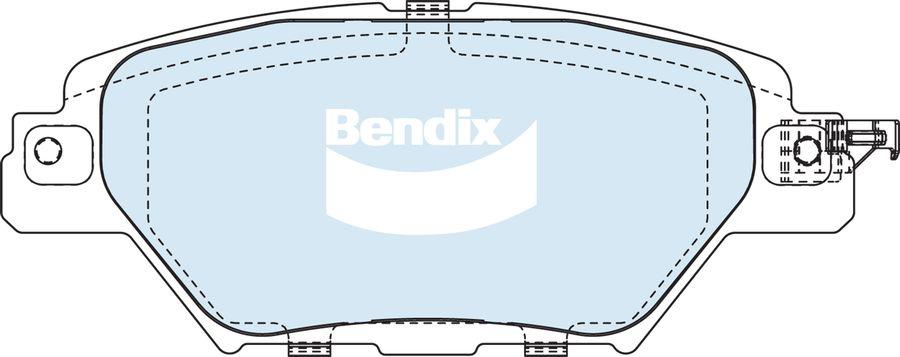 BENDIX DB2485 4WD - Bremžu uzliku kompl., Disku bremzes autodraugiem.lv