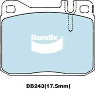 BENDIX DB243 MKT - Bremžu uzliku kompl., Disku bremzes autodraugiem.lv