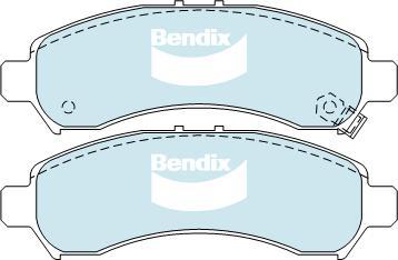 BENDIX DB2090 4WD - Bremžu uzliku kompl., Disku bremzes autodraugiem.lv