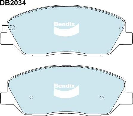 BENDIX DB2034 4WD - Bremžu uzliku kompl., Disku bremzes autodraugiem.lv