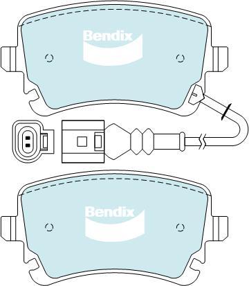 BENDIX DB2192 EURO+ - Bremžu uzliku kompl., Disku bremzes autodraugiem.lv