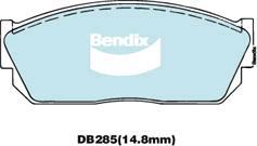 BENDIX DB285 MKT - Bremžu uzliku kompl., Disku bremzes autodraugiem.lv