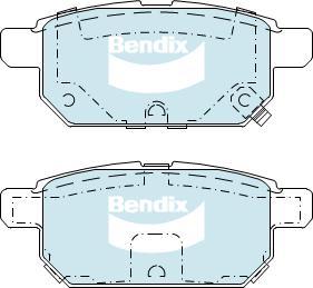 BENDIX DB2364 GCT - Bremžu uzliku kompl., Disku bremzes autodraugiem.lv