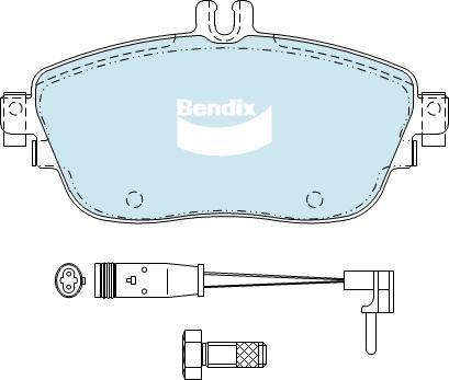 BENDIX DB2315 EURO+ - Bremžu uzliku kompl., Disku bremzes autodraugiem.lv